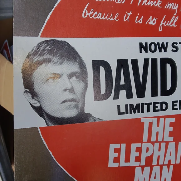 David Bowie 'The Elephant Man' Limited Engagement Play Poster/Sign Rare!!